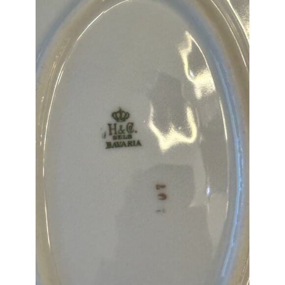 Heinrich & Co Vintage 1930's 'Claridge' 16" Large Oval Serving Platter - Picture 5 of 5